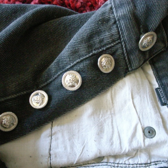 Versace jeans 1980s vintage Black all original with labels intact - Picture 10 of 10